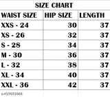 Size chart: hip waist length