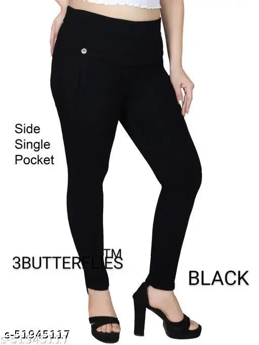 Denim jeggings for women, latest design, side single pocket, size 26, 28, 30, 32, 34, 36, 38, 40 - Made in India