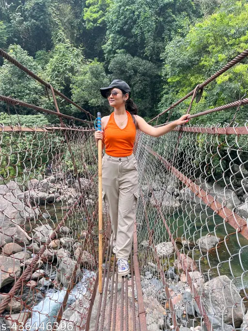 Cotton blend solid net New Pent clothing in various sizes, Indian-made fashion piece