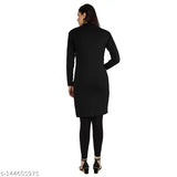 Black wool women's fashionable kurti pack of 2