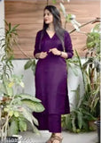 Trending Solid Rayon Fabric Kurta Pant Set for Women, vibrant printed net design, perfect casual wear, made in India