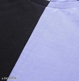 Colourblocked cotton two-piece for women, Valencia style, size S-XL. 100% bio wash fabric from India