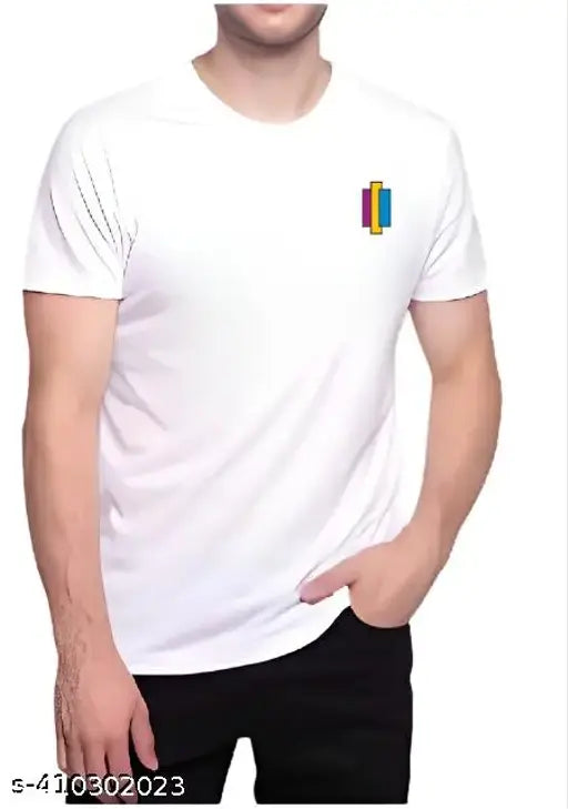 Elegant sleek round neck beyond back print solid colored men's t-shirt (pure cotton), perfect and suitable for all seasons, 100% cotton comfort, country of origin: India