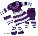 Woolen winter kid's sweater, solid pattern, long sleeves, pack of 1 from India