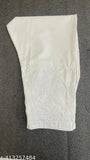 Embroidered cotton computer pants, chikankari net pattern, fully elasticated waist, comfortable for women