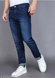Dark blue denim jeans by Fang