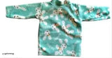 Velvet new born baby winterwear set: t-shirt, pyjama, printed pattern