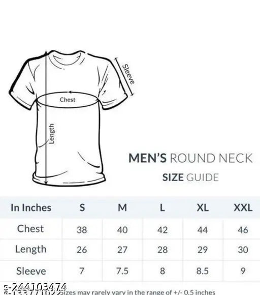 New And Classical Design T-Shirt/Round Neck/Half Sleeves.