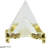Crystal Products Feng Shui Pyramid, crystal, positive energy, home/office decor, 4.5cm x 4.5cm x 4.5cm, South-West placement for good luck & prosperity