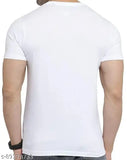 Striped polyester short-sleeve t-shirt from Urbane Modern Men, modern men's fashion on display