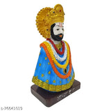 Multicolor resin Khatu Shyam Ji Murti Idol - intricately detailed God figurine for temple, home decor or office. 62 inch in height