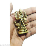 Small brass gold Murugar Statue: Kartikeya Idol, Subrahmanya Swami, Indian god idol, 3x3x6 inches