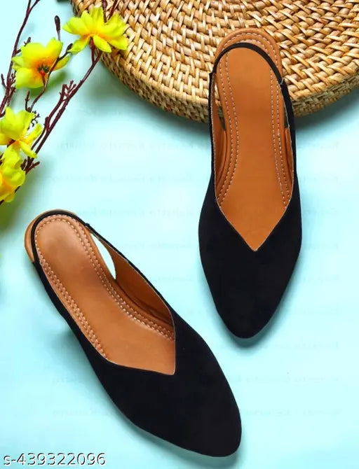 Velvet ballerina flats in Indian sizes (IND-3, IND-4, IND-5, IND-6, IND-7, IND-8, IND-9, IND-10), solid backstrap design from India
