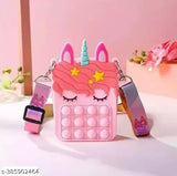 Pink Popplet dog purse with eyes and ears