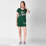 Klaxxy hosiery shorts and t-shirt set - pack of 2 for activewear, stretchable cotton lycra with quick dry breathability