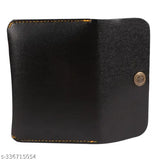 Genuine leather, PU ATM card holder (2 compartments), holds 10 cards. Stylish and fashionable accessory for personal use or gifting. Made in India