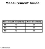 Mens cotton trendy jeans with placement print, size 28x42 or 30x42 for stylish bottom wear