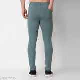 Solid light blue men's Lycra pajamas pack of 2