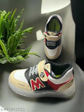 Trendy kids sports shoes with LED lights