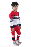 Multicolor wool round neck sweater for kids, vibrant colorblock design for 9-12 months to 4-5 years