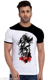 Mahadev Shivratri cotton-blend t-shirt, printed design on round neck, short sleeves, India origin