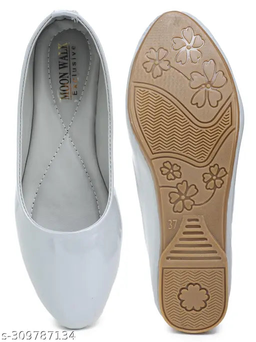 Women's casual synthetic slip-on flats, comfortable ballerinas in neutral tones (Red, Beige, Tan, White, Blue, Green, Peach, Pink, Grey) for daily use and girls sizes IND-4, IND-5, IND-6, IND-7. Indian origin