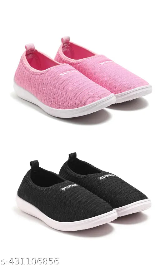 Indian-made striped mesh ballerinas for women - stylish, high-quality belly sandals in sizes IND-4 to IND-9
