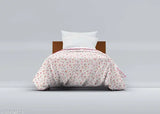 Red microfiber comforter (54x88 inches), soft, warm, Oswal polyester
