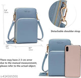 Zip closure, credit card slots, crossbody bag, cell phone purse, over shoulder handbag, women's fashion accessory