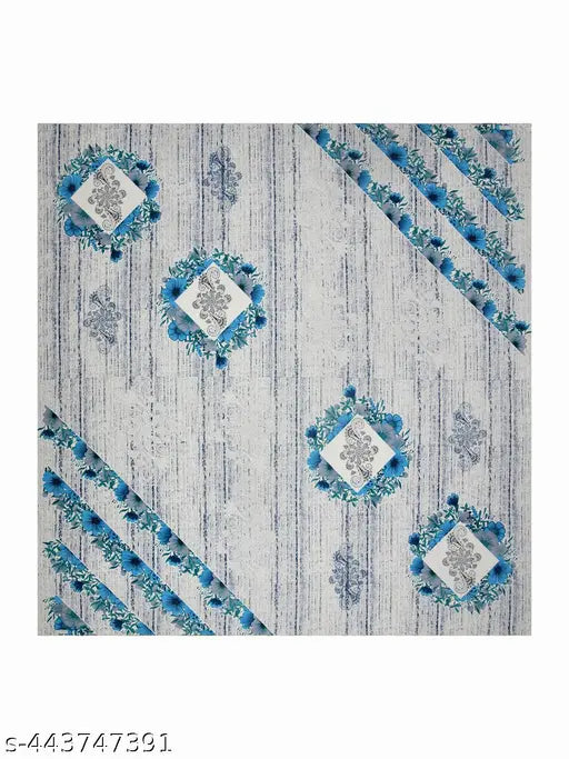 Riddhi siddhi cotton Super King double bed sheets, Saganeri floral geomatric design, 108*108 inches, heavy winter-ready flat sheets for bedroom