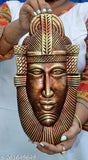Terracotta handicraft showpiece (31x17.5x2.5cm), multicolor, eco-friendly wall hanging for garden or home decor