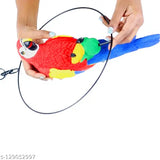 Poly resin love couple bird & animal showpiece for home decor, office, temple, or gift giving - Once again Parrot design, washable, easy to clean. Indian artistry