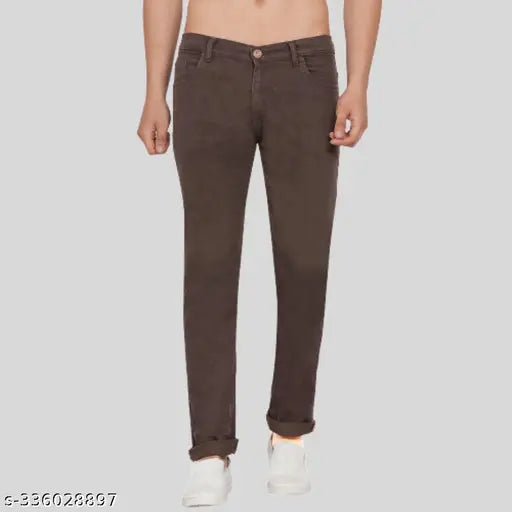 Dark blue cotton blend jeans for men - Slim fit, 3-pack, high stretchability, made in India with quality guaranteed