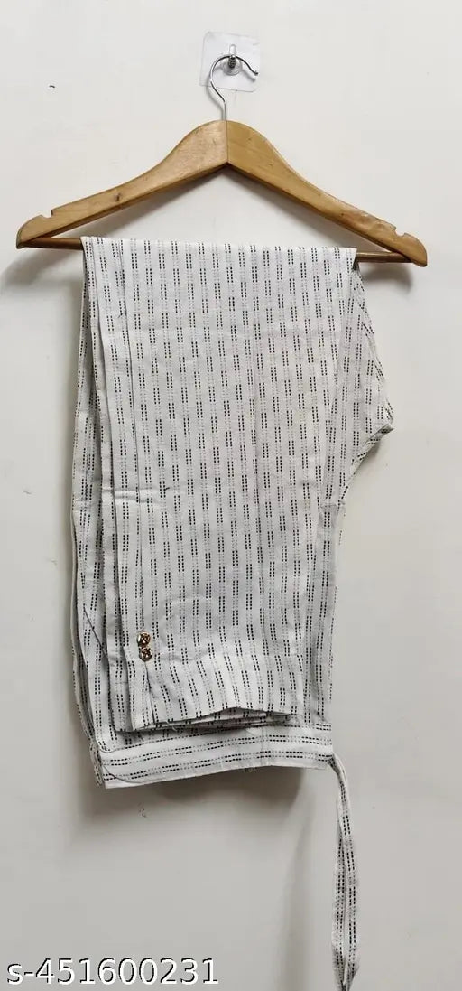 Women's casual cotton pants and blouse combo set of 3, with zip closure