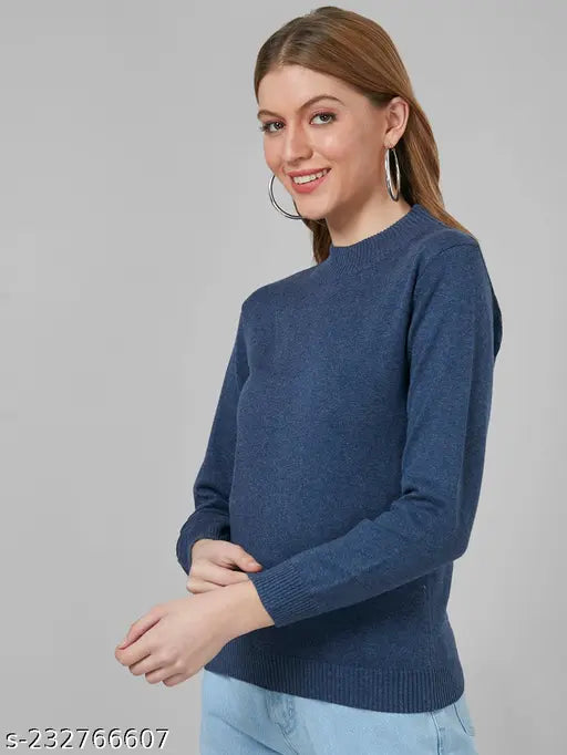 High neck cotton sweatshirt, solid color women's size L, great for casual outfits with pants and sneakers