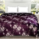Microfiber floral double bed blanket for all seasons, ideal for AC rooms. Reversible with excellent machine-stitching for long-lasting use, country of origin: India