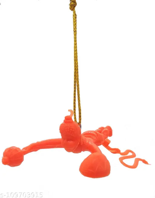 Multi-colored Flying Lord Hanuman religious idol set (1pc), ideal for car net or home decoration