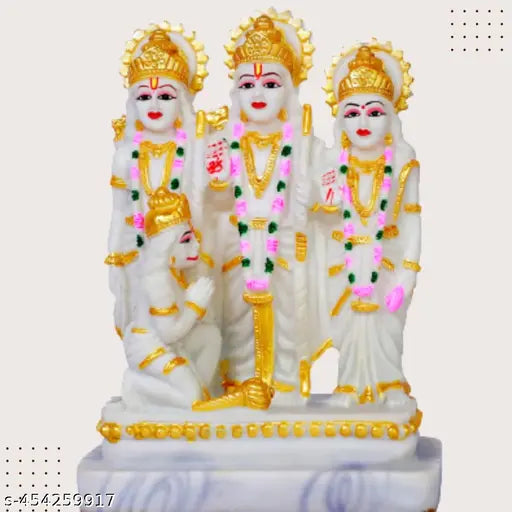 Poly Resin Ram Lakshman Statue for Home & Car, 8 cm x 13 cm x 18 cm