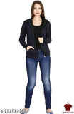 Fleece solid hoodie jacket, long sleeves, size S (34in bust, 24in length) - India