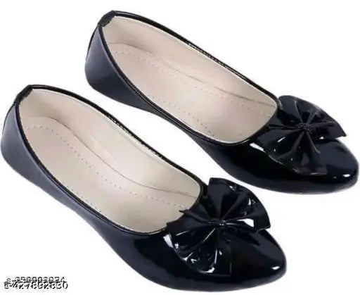 Black bell bottom heels with bow detail