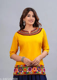Rayon embroidery top and skirt dress set for Navratri, featuring three-quarter sleeves, printed net pattern, and various sizes from S to XXL. Indian rayon garbahigh choli dress combo on display