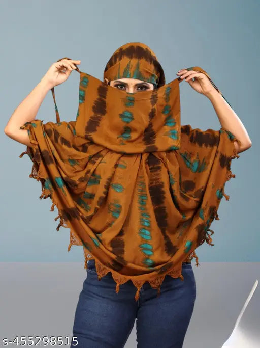 Pure Cotton Women Scarf | Full Face Cover Scarf | Summer Protection Scarf | Skin Protection Scarf | Save Your Skin For Summer Protection Scarf | Bike Scarf For Women Bandhani print women scarf Women's & Girls Fancy Printed Cotton Scaves