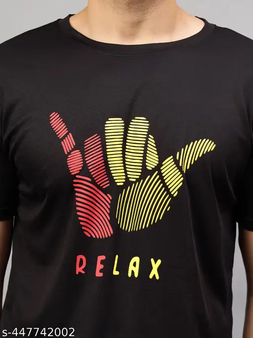 GARMIN Urbane Glamorous Men Dri-Fit Printed Active Tshirts Combo of 3