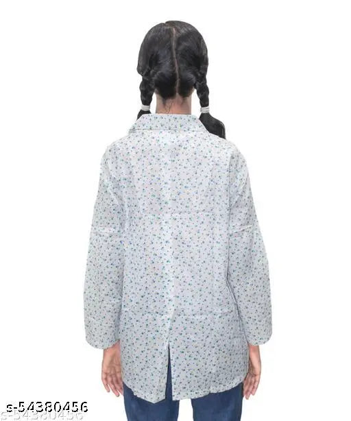 Cotton kids suncoat, 100% pure cotton for UV protection. Solid design with sizes for ages 2-11 years old, made in India