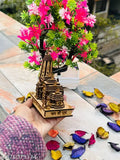 Small, handmade wooden Shri Ram mandir, wooden Ram temple for home decoration