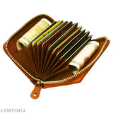 Faux leather horizontal RFID-blocking card holder, solid color with multiple slots and extra storage, versatile and functional men's wallet from China