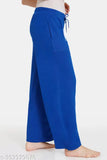 Blue elastic waist pants