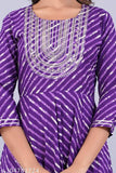 purple leheriya gown new desing macke for girls and womens fashions wear Embroidered gown for wading sesions,party wear loock gown rayon febric use,