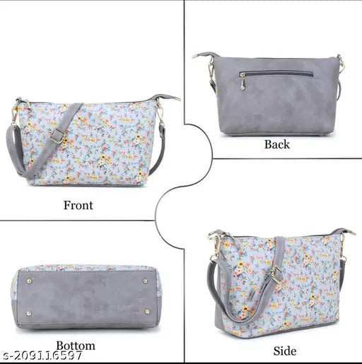 White sling bag, girls' fashion accessory