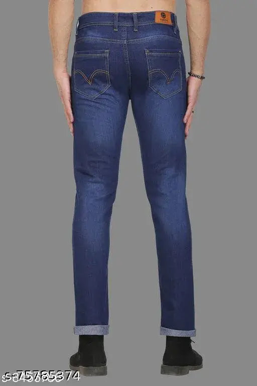 Cotton solid men's jeans Fancy Fabulous - India, high-quality casual wear